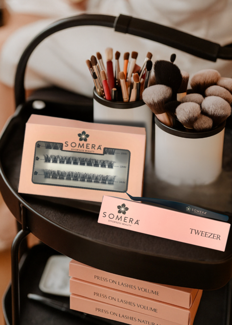 Press-on lash volume